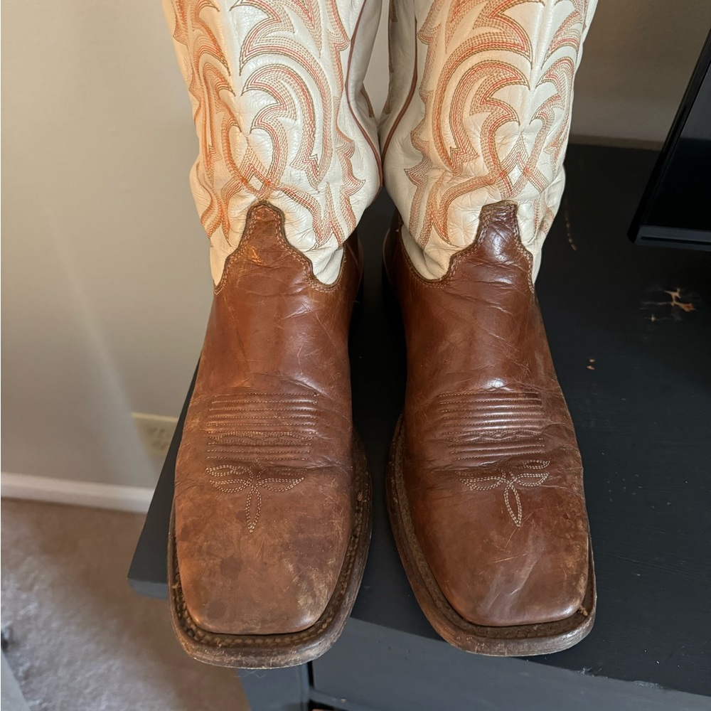 Justin Cowboy Boots Men's 13 Inch Ranch Collection Riding Boot - Picture 2 of 4